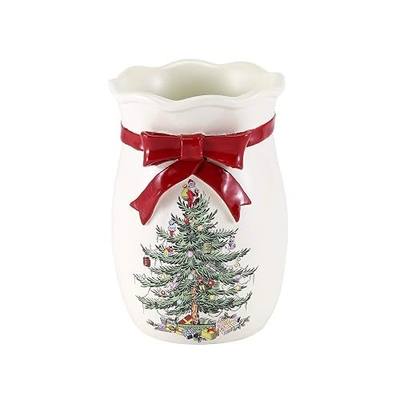 Spode - Tumbler, Resin Bathroom Accessories, Holiday Home Decor Christmas Tree Collection