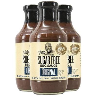 G Hughes Original Sugar Free BBQ Sauce - 18 Oz (3-Pack)