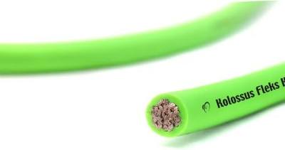 KnuKonceptz Kolossus Kandy Kable OFC Neon Green 0 Gauge Power Wire (25 ft) 0 AWG
