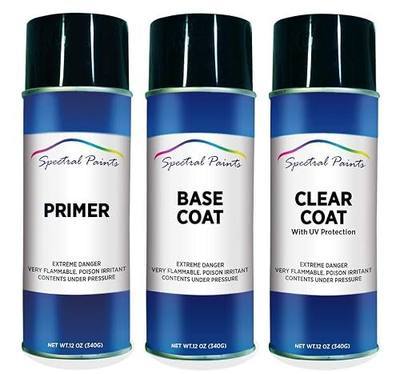 Spectral Paints Compatible/Replacement for Ford YZ Oxford White 12 oz. Aerosol Primer Spray Paint and Clear Coat