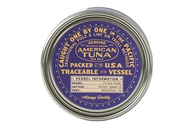 American Tuna Sushi-grade Wild Albacore Tuna Fish - with Sea Salt, MSC Certified, Sustainable Pole Wild Caught Fish - 6 oz cans | 1 Can | Premium Canned Tuna for Health and Flavor Enthusiasts!