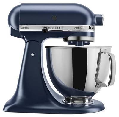 KitchenAid Artisan, 5-Qt Tilt Head Stand Mixer, KSM150PS, Ink Blue | Includes Pouring Shield for Mess-Free Mixing, 10 Speed Settings, Easily add Ingredients with the Tilt-Head Design
