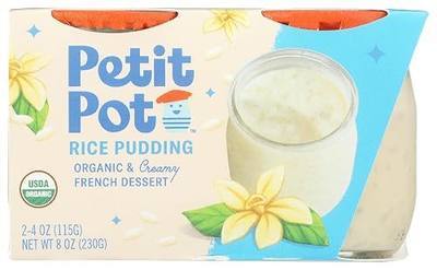 Petit Pot, Pudding Rice Organic, 8 Ounce, 2 Pack