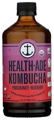 Health Ade, Kombucha Pomegranate 16Fz Organic, 16 Fl Oz