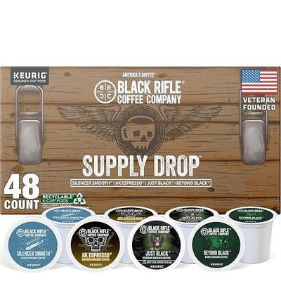 Black Rifle Coffee Company Supply Drop Variety Pack (48 Count of K Cups) - Silencer Smooth, AK Espresso, Just Black, & BeyondBlack KCup Pods - K Cups Coffee Variety Pack