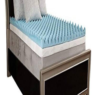 10085-03856-AZ 4" Gel Textured Memory Foam Topper, Full