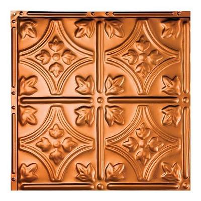 Hamilton Copper Ceiling Tiles - Perfect for DIY and Home Renovation Projects - Easy to Install (12X12 Inch Sample)