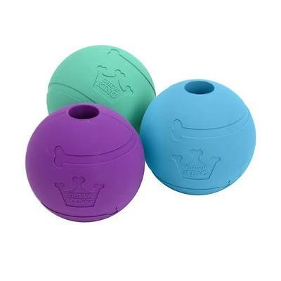 Chew King Fetch Balls Extremely Durable Natural Rubber Toy Pack of 3 - 3 inch Balls (CM-0263-CS01)
