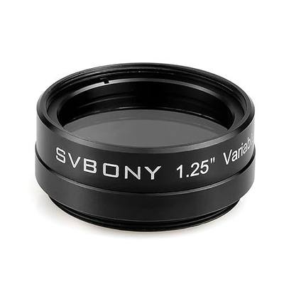 SVBONY Telescope Filter 1.25 inches, Variable Polarizing Filter Moon Filter | Neutral Colored Optical Glass, Standard 1.25 inch Filter Thread, Aluminum Frame, Enhances Contrast of Moon and Planets Images