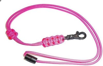 RedVex Paracord Cobra Neck Lanyard with Safety Break-Away - ABS Clip - Choose color and size (Customization Available)
