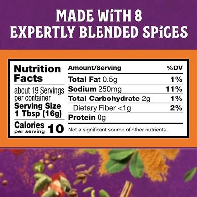 Patak’s Tandoori Marinade Paste - Mild Indian Tandoori Paste with 8 Expertly Blended Spices - Gluten-Free & Vegan - Flavorful Chicken Marinade for Grilling, Baking & BBQ Cooking - 11oz Jar (Pack of 1)