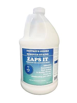 Zaps It Concentrate Pet Odor Eliminator (Each Gallon Makes up to 32 gallons of Solution!) Keep Pet Urine Off Carpets, Rugs - Use in Outdoor Potty Areas Causing Odor Issues (4 Gallons)
