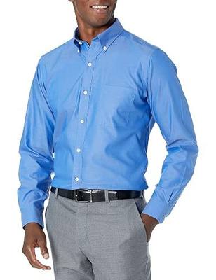 Buttoned Down Men's Tailored-Fit Button-Collar Pinpoint Non-Iron Dress Shirt