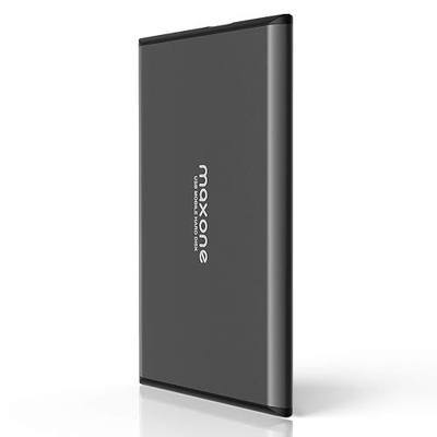 Maxone 320GB Ultra Slim Portable External Hard Drive HDD USB 3.0 Compatible with PC, Laptop - Charcoal Grey | with PC, Laptop - Charcoal Grey