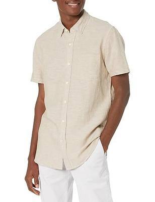 Goodthreads Mens Standard-fit Short-Sleeve Linen and Cotton Blend Shirt