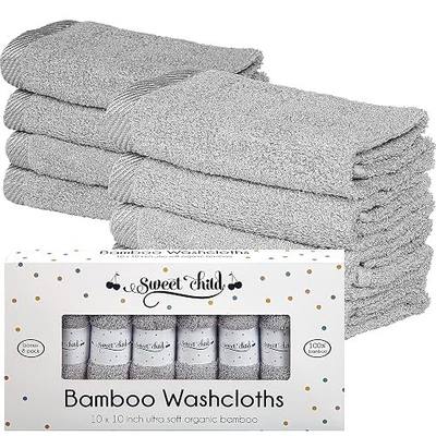 Sweet Child 8-Pack Baby Washcloths -Super Soft Rayon Washcloth, Baby Wash Cloths for Newborn,Infants and Kids, Bath Baby Towels, Body and Face Towel, Face Cloths for Washing Face