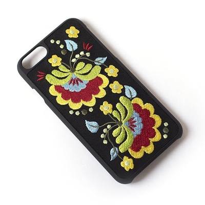 Tech Candy Better Off Thread Embroidered iPhone 6 iPhone 7 iPhone 8 Phone Case Protective Durable Pretty Designer Girls Teenagers Womens Shock Absorbing Beautiful Floral Gorgeous Black Yellow Red Blue