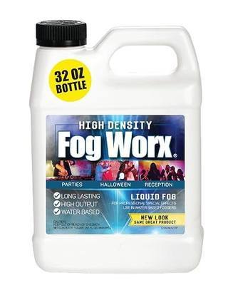 FogWorx Extreme High Density Fog Juice - Quart – 32 Fluid Ounces of Long Lasting, High Output, Odorless Water Based Machine Fluid for 400 to 1500 Watt Machines