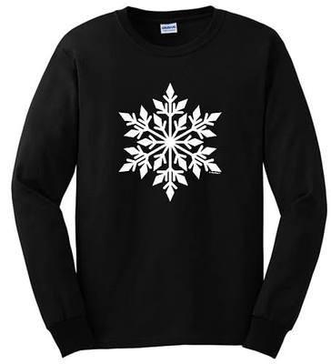Holiday Winter Christmas Snowflake Unisex Long Sleeve T-Shirt