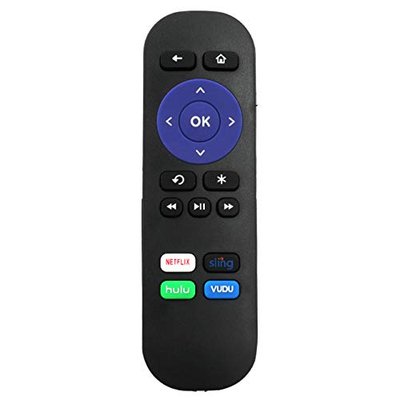 AIDITIYMI Replaced Standard IR Remote Control fit for Roku1 Roku2 Roku3 Roku4 Streaming Player HD LT XS XD Does NOT Support for Roku TV Roku Stick or Roku Game (RK4-hulu-vudu)