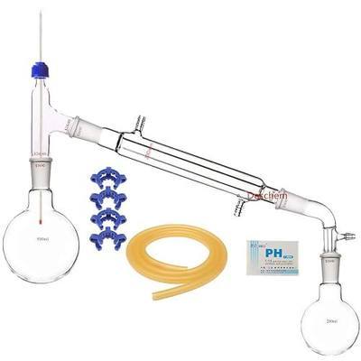 500ml,24/40,Glass Distillation Apparatus,New Lab Glassware Kit for Essential Oils and Aqueous Extract