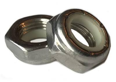 Stainless Steel Thin Jam Nylon Insert Lock Nuts 3/8-16 (pack of 25) Marine Bolt Supply