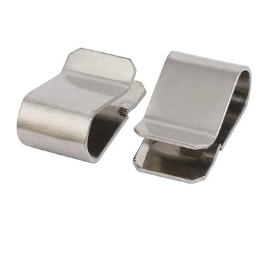 uxcell® 25pcs Stainless Steel Spring U Clip Silver Tone 21.4mm x 12mm