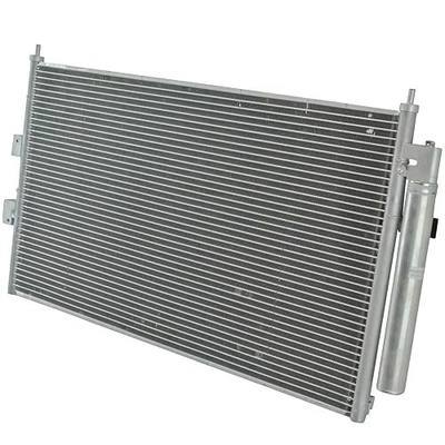 TRQ A/C Condenser and Receiver Drier Assembly Aluminum | for 2006-2010 Acura CSX 2006-2011 Honda Civic Sedan Aluminum