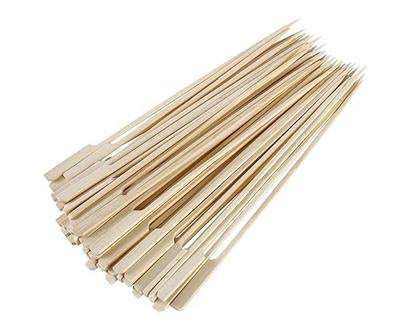 Gmark Bamboo Paddle Skewers 12" 100pc/Bag, Kabob Skewers, BBQ Skewers for Outdoor Grilling GM1075