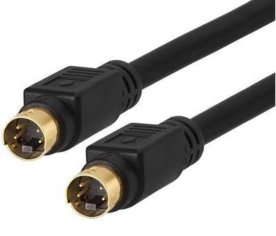BRENDAZ S-Video - 12ft. S Video Cable 4 pin SVHS Gold Plated for Camcorders, Home Theater, DSS receivers, VCRs, DVRs, PVRs, DVD Players- SVideo Transfers Video to TV or Monitor (12-Feet)