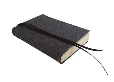 5 Inch Stretch Fabric Book Cover for Paperbacks 5x7 (Dark Grey Heather)