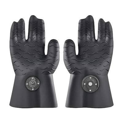 MagneCHEF Freedom Series Magnetic Quick-Release BBQ Gloves – Get Out Fast, 500°F Heat Resistant Silicone, 3mm Thick, Non-Slip Grip, Waterproof & Easy Clean