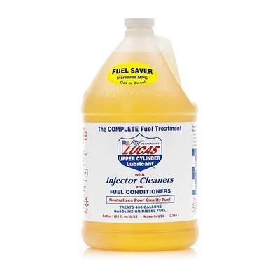 Lucas Oil 10013 Upper Cylinder Lubricant Fuel Treatment - (1) Gallon 4-PACK | Gasoline Diesel Engine Performance Additive Injector Cleaner Combustion Optimizer Top Chamber Maintenance Four Units 1 Gal