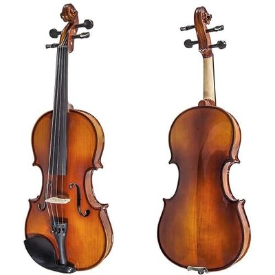 Paititi 14'' Size Upgrade Solid Wood Ebony Fitted Viola With Case Bow, Shoulder Rest and Rosin (14'')