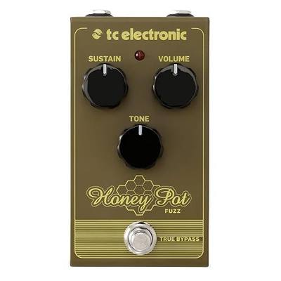 TC Electronic HONEY POT FUZZ Vintage-Flavored Fuzz Pedal with Massive Wall of Tones and Miles of Sustain