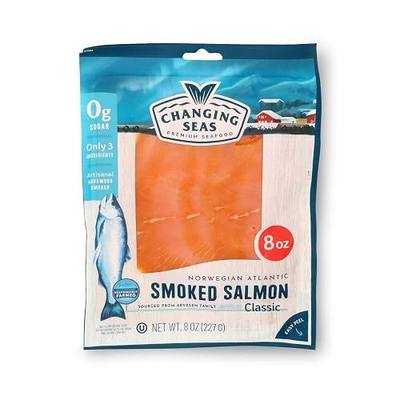 Changing Seas, Salmon Cold Smoked, 8 Ounce