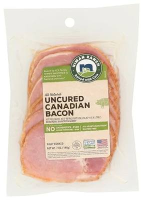 Niman Ranch, Bacon Pork Canadian, 7 Ounce