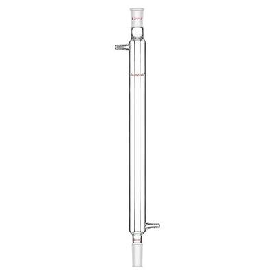 StonyLab Borosilicate Glass Liebig Condenser with 24/40 Joint 400mm Jacket Length Lab Glass Condenser