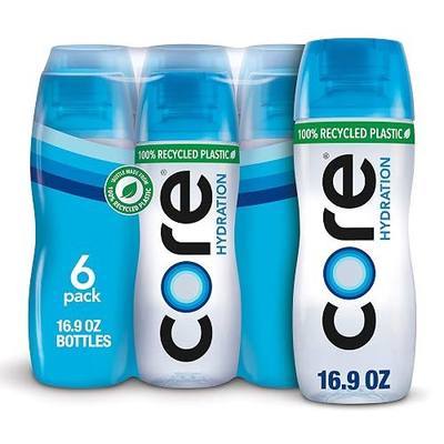 CORE Hydration Nutrient Enhanced Water, 16.9 Fluid Ounce (.5 Liter) Water Bottles, 6 Pack
