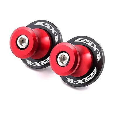 2pcs 8mm M8 X1.5 Motorcycle Swing arm Sliders Spools for Suzuki GSXR 600 750 1992-2024 GSX-R 1000 2001-2024 GSXS 600 750 1000 GSX-8R GSX-8S 2023(Red)