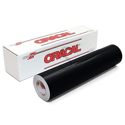 Roll of Matte Oracal 631 Removable vinyl works with all vinyl cutters - Black - 12 Inch x 15 Foot