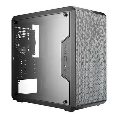 Cooler Master MasterBox Q300L Micro-ATX PC Case – Compact mATX Computer Case with Magnetic Dust Filters, Modular Adjustable I/O Panel, Perforated Airflow Design, 1 x 120mm Pre-Installed Fan, Black