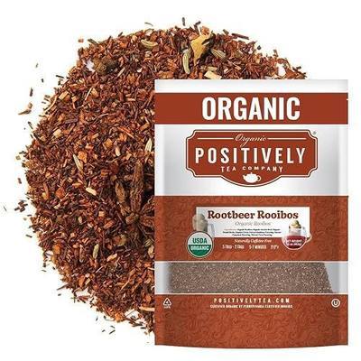 Organic Positively Tea Company, Root Beer Rooibos Tea, Loose Leaf, 16 Ounce
