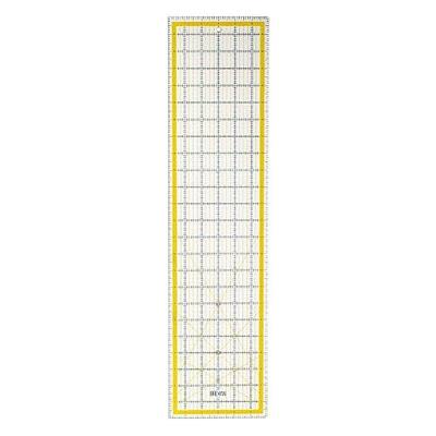 Breman Precision Quilting Rulers 6x24, Clear Rotary Sewing Ruler for Fabric | Transparent Quilt Ruler 6x24'' Grid Ruler for Fabric, Clear Acrylic Wide Ruler for Quilting, Easy-read Angled Grid Lines