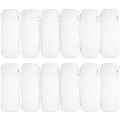 wegreeco Reusable Soft 4 Layers 12 Pack Inserts for Baby Cloth Diaper,High Absorbing Washable Liners