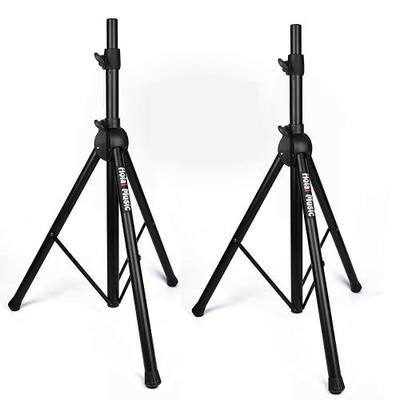 Pair of PA Speaker Stands by Hola! Music, Professional Heavy-Duty Tripod Structure, 4-6ft Adjustable Height, Support 120 lbs Model HPS-500PA