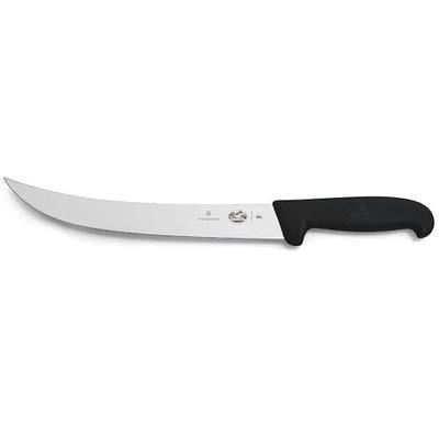 Victorinox Fibrox 10-Inch Curved Breaking Knife - Dishwasher Safe and Ergonomic Handle, Black