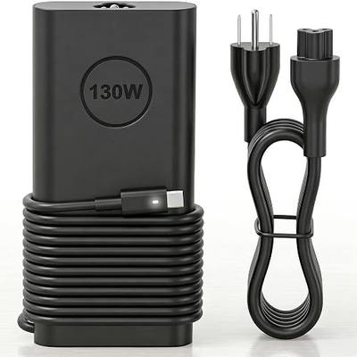 130W USB C Laptop Charger Compatible with Dell XPS 15 17 9575 9500 9510 9520 9530 9700 9710 9720 9730 Precision 5530 5550 5560 5570 5750 5760 5770 Latitude 5401 5411 5501 5511 5520 Power Supply Cord