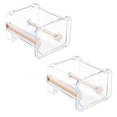 2pcs HomDSim Washi Tape Dispenser Cutter,Roll Tape Holder Organizer,Masking Tape Desktop Tape DIY Sticker Roll Tape Cutter Holder Storage,Washi Tape Box Beige