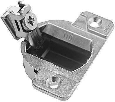 Blum 33.3600x6S 33.3600 Compact 33 Screw on 110 Degree Opening Face Frame Hinge, Zinc Die-Cast (Pack of 6 with Screws), Nickel Finish
